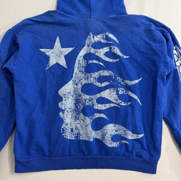 Hellstar Blue Pullover Hoodie Adult Size XL - Picture 10 of 12